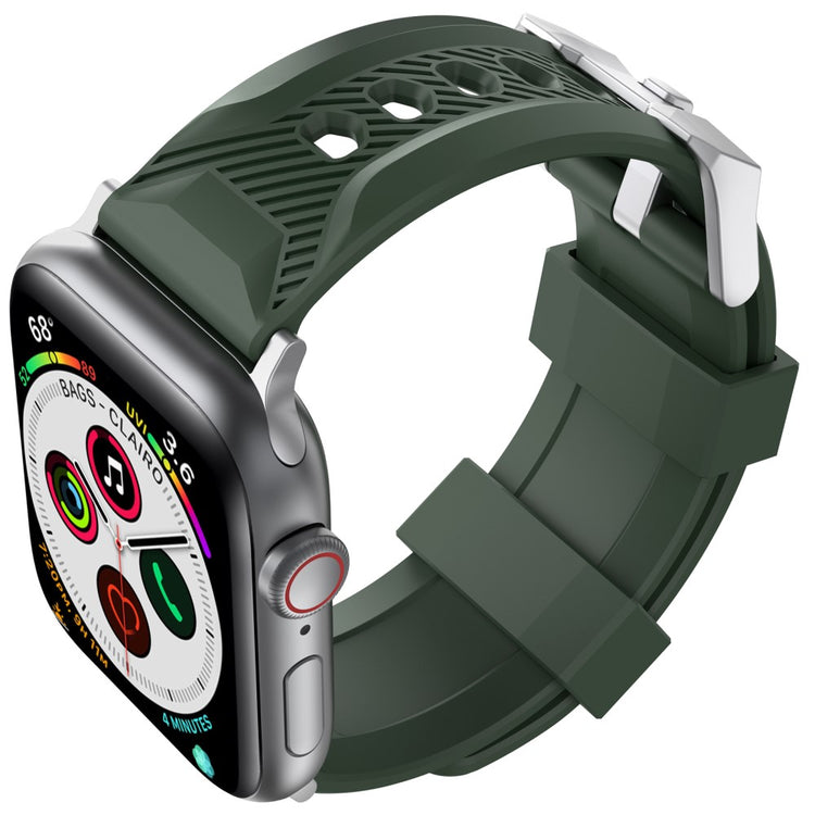 Mega Pænt Silikone Universal Rem passer til Apple Smartwatch - Grøn#serie_2