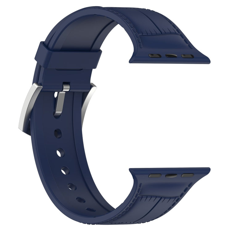 Yndigt Metal Og Silikone Universal Rem passer til Apple Smartwatch - Blå#serie_10