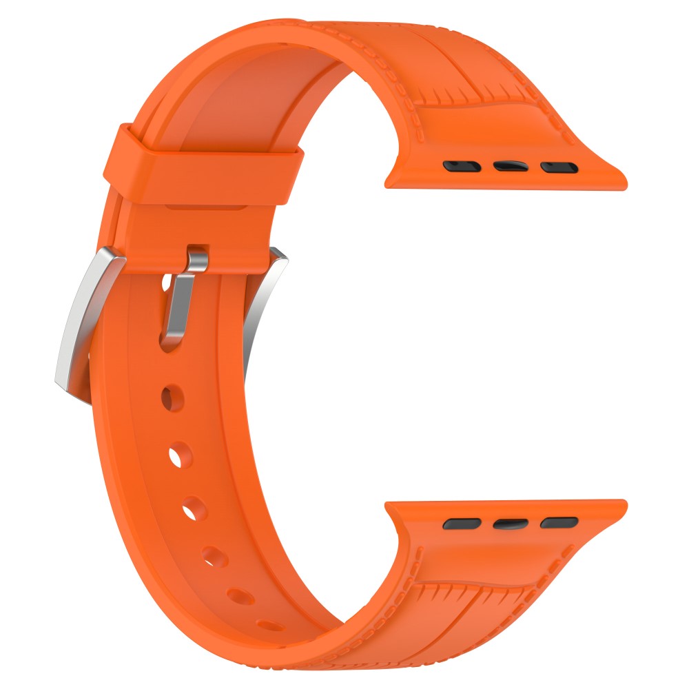 Yndigt Metal Og Silikone Universal Rem passer til Apple Smartwatch - Orange#serie_2