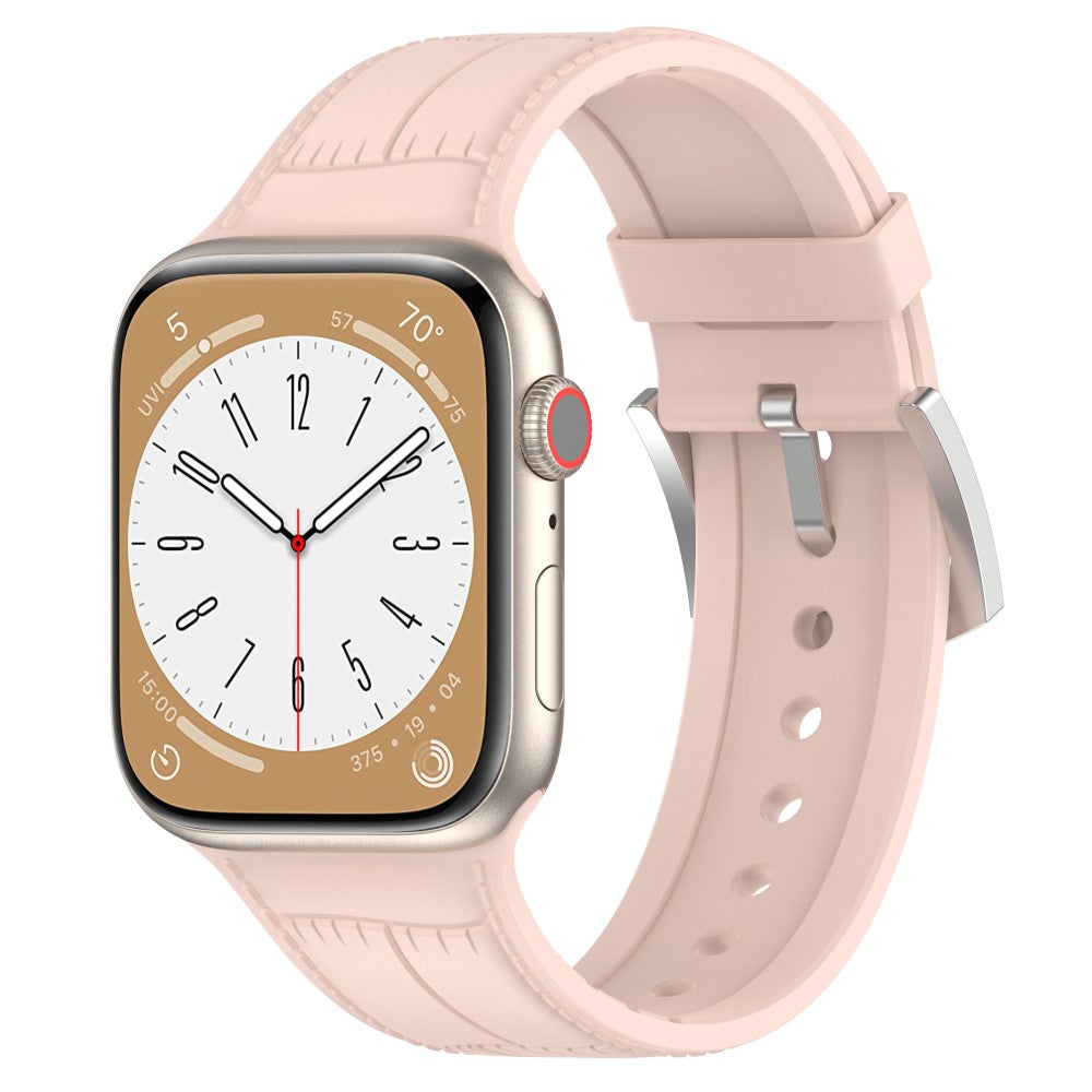 Yndigt Metal Og Silikone Universal Rem passer til Apple Smartwatch - Pink#serie_7
