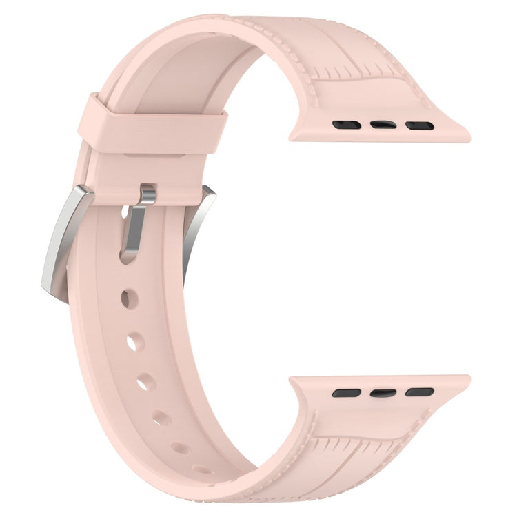 Yndigt Metal Og Silikone Universal Rem passer til Apple Smartwatch - Pink#serie_7