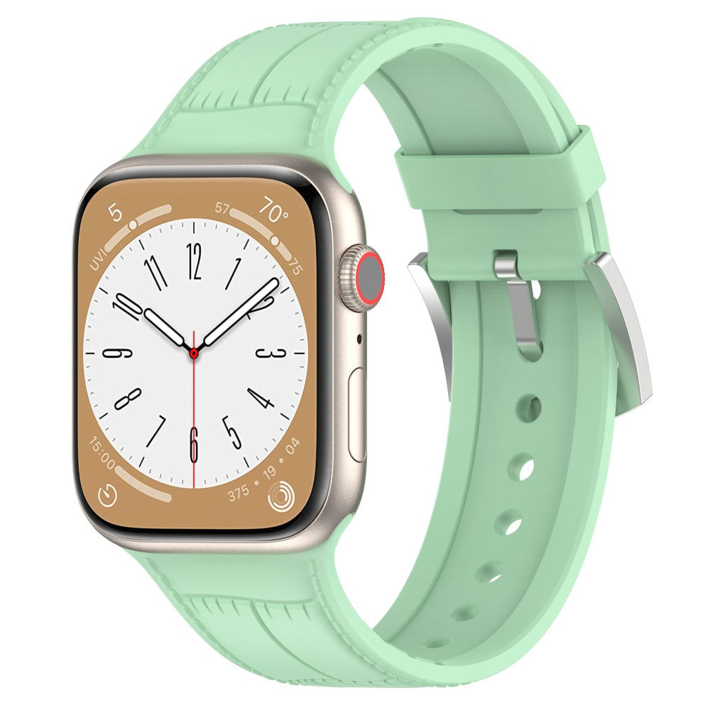 Yndigt Metal Og Silikone Universal Rem passer til Apple Smartwatch - Grøn#serie_9