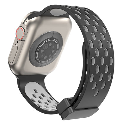 Mega Flot Silikone Universal Rem passer til Apple Smartwatch - Sort#serie_10