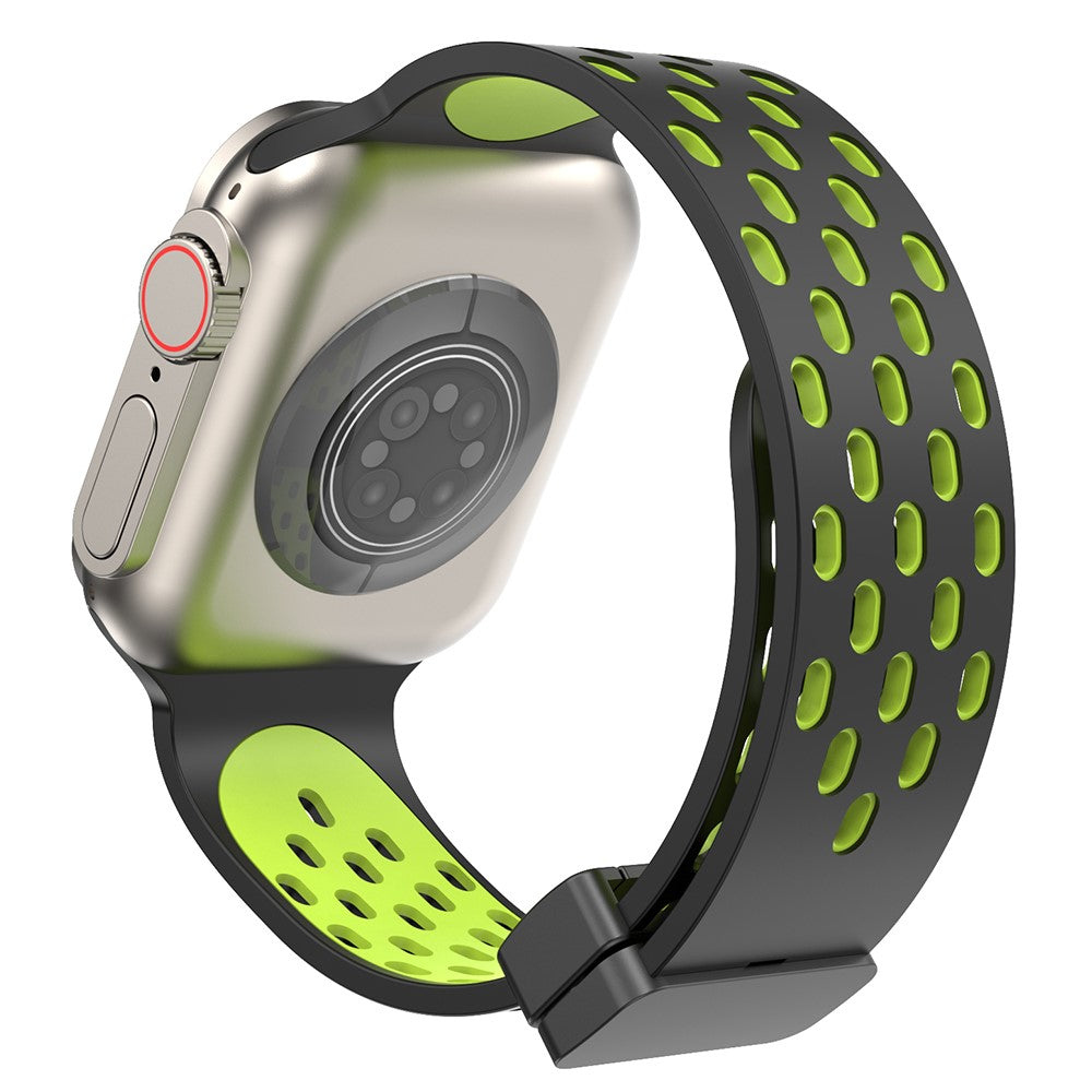Mega Flot Silikone Universal Rem passer til Apple Smartwatch - Grøn#serie_12