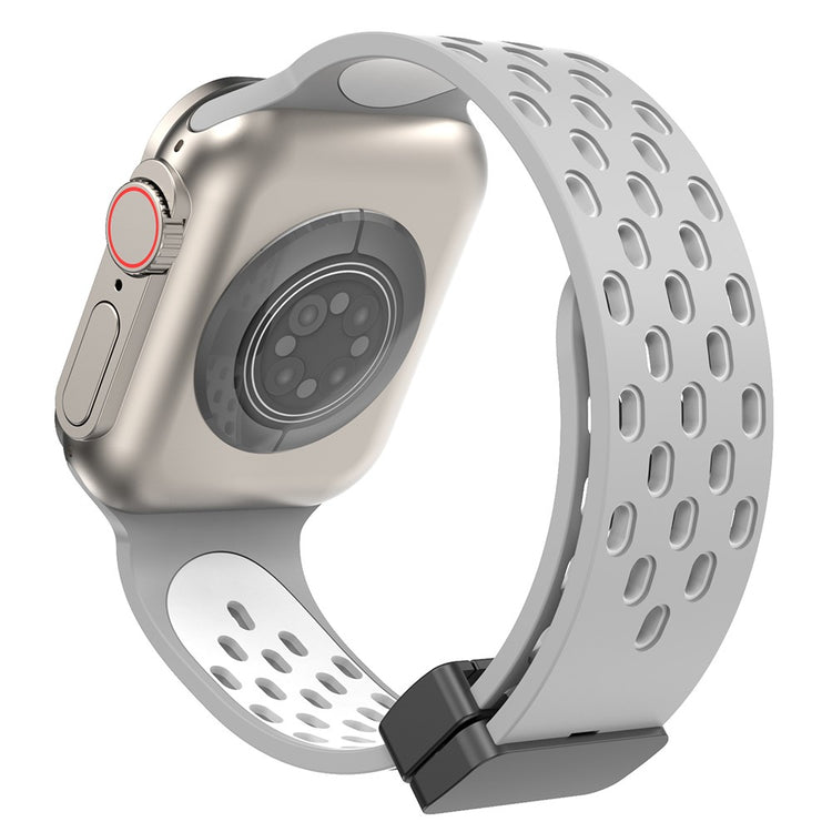 Mega Flot Silikone Universal Rem passer til Apple Smartwatch - Sølv#serie_14