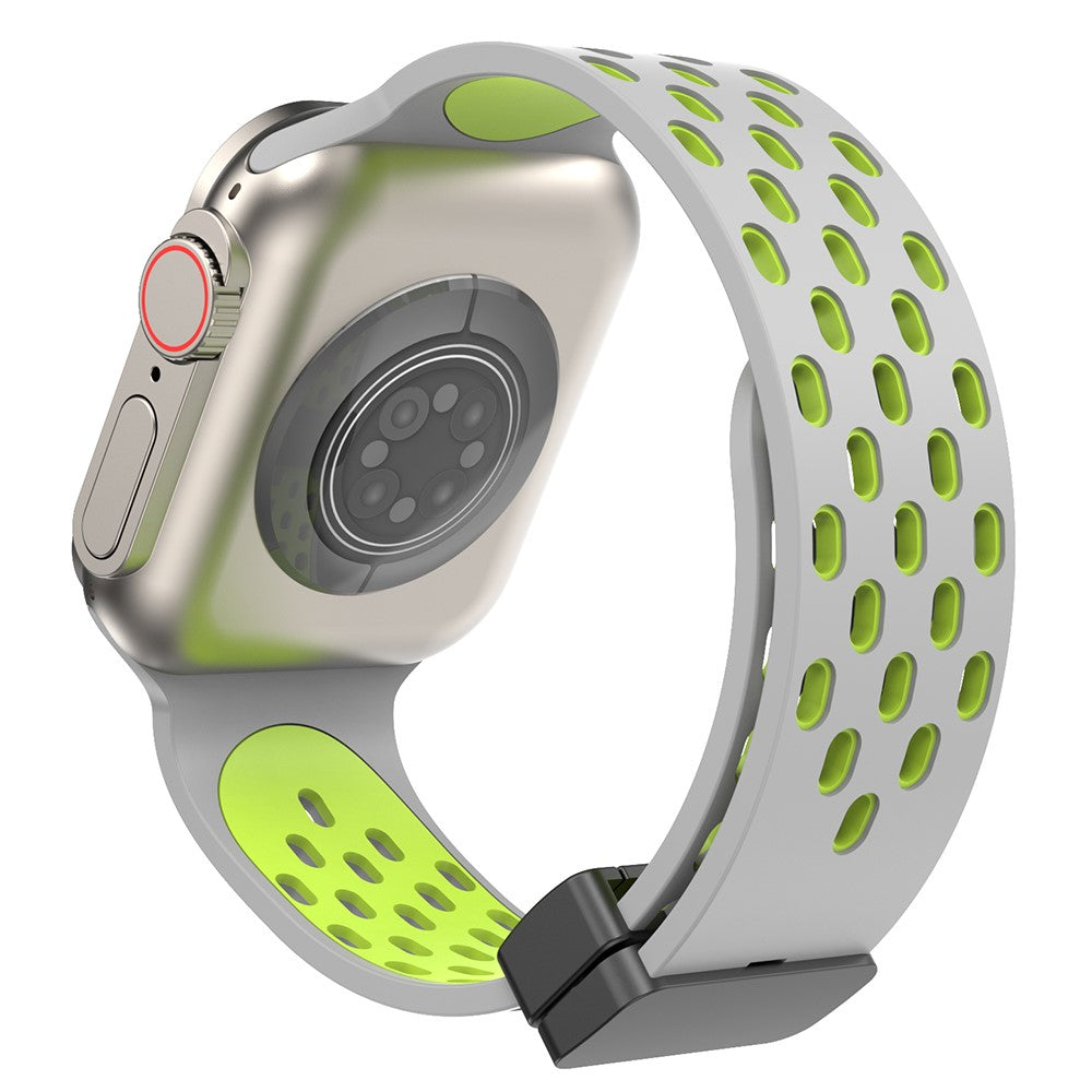 Mega Flot Silikone Universal Rem passer til Apple Smartwatch - Grøn#serie_17