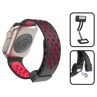 Mega Flot Silikone Universal Rem passer til Apple Smartwatch - Gul#serie_4