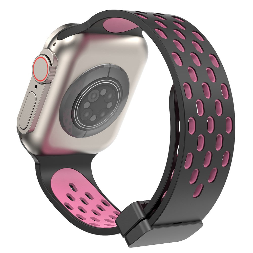 Mega Flot Silikone Universal Rem passer til Apple Smartwatch - Pink#serie_9