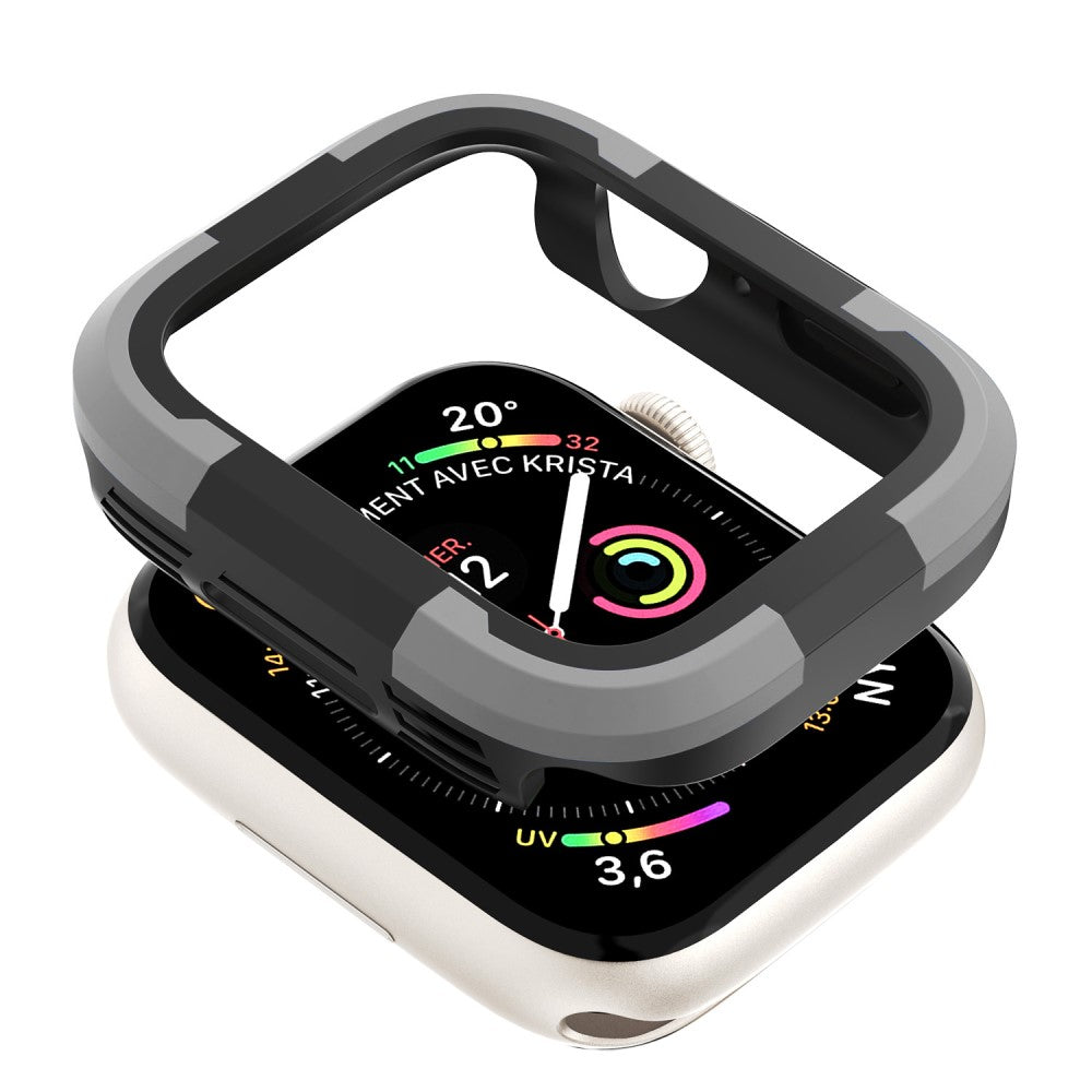 Beskyttende Silikone Universal Bumper passer til Apple Smartwatch - Sølv#serie_3