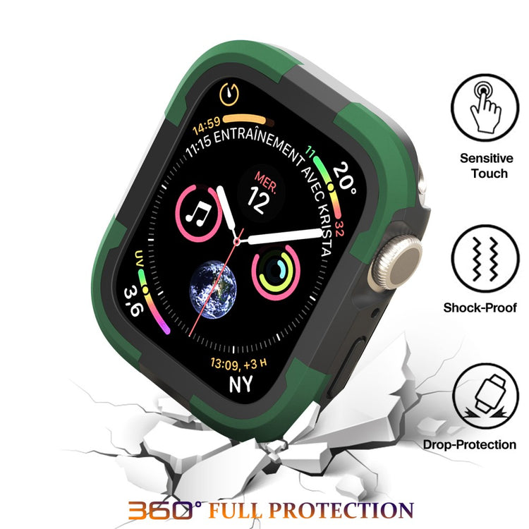 Beskyttende Silikone Universal Bumper passer til Apple Smartwatch - Grøn#serie_5