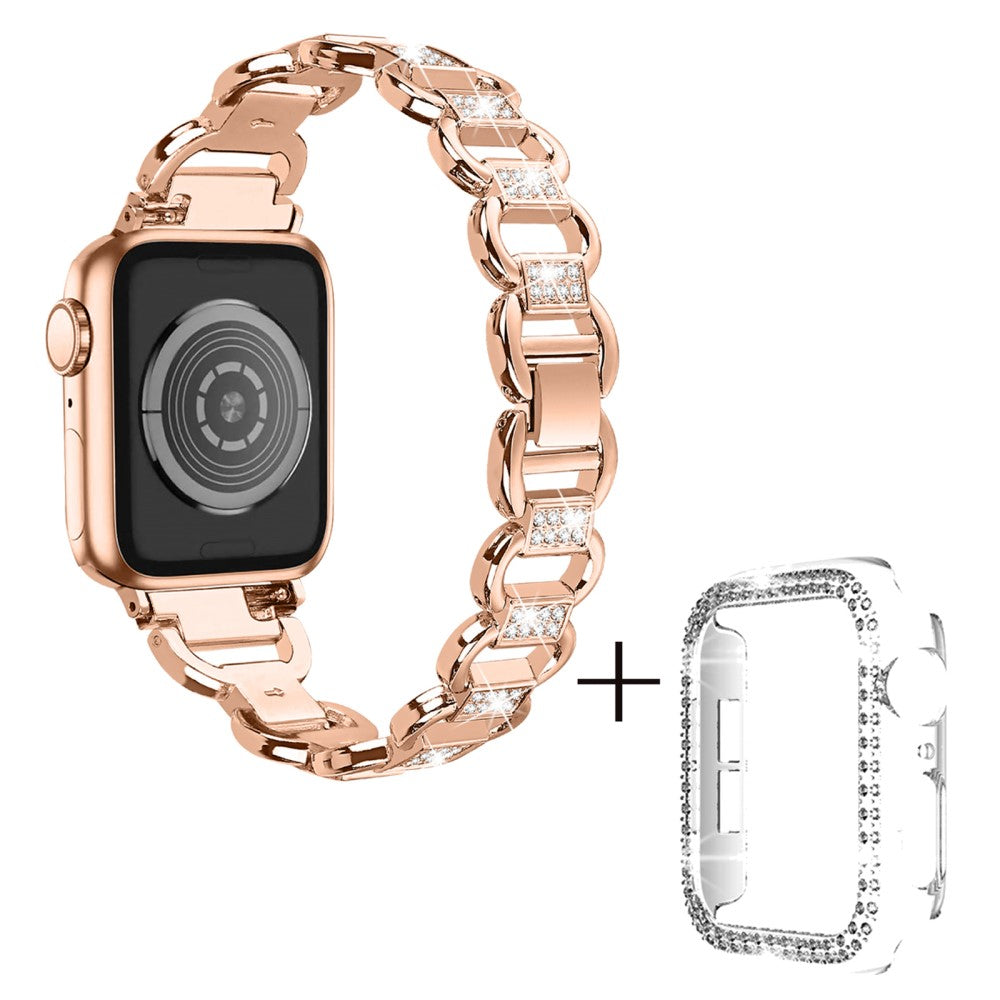 Metal Cover passer til Apple Smartwatch - Pink#serie_4