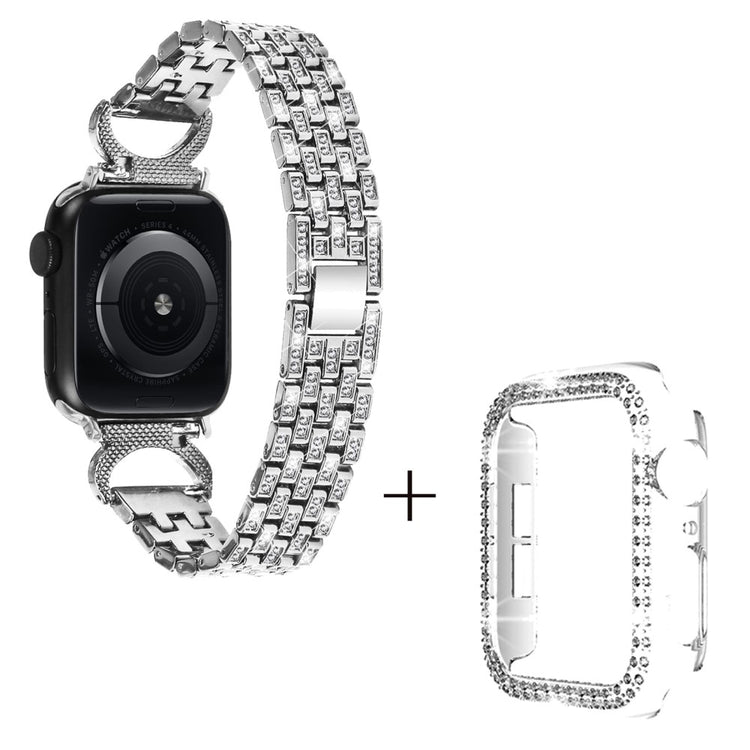 Metal Cover passer til Apple Smartwatch - Sølv#serie_3