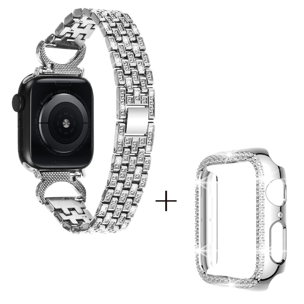 Metal Cover passer til Apple Smartwatch - Sølv#serie_3