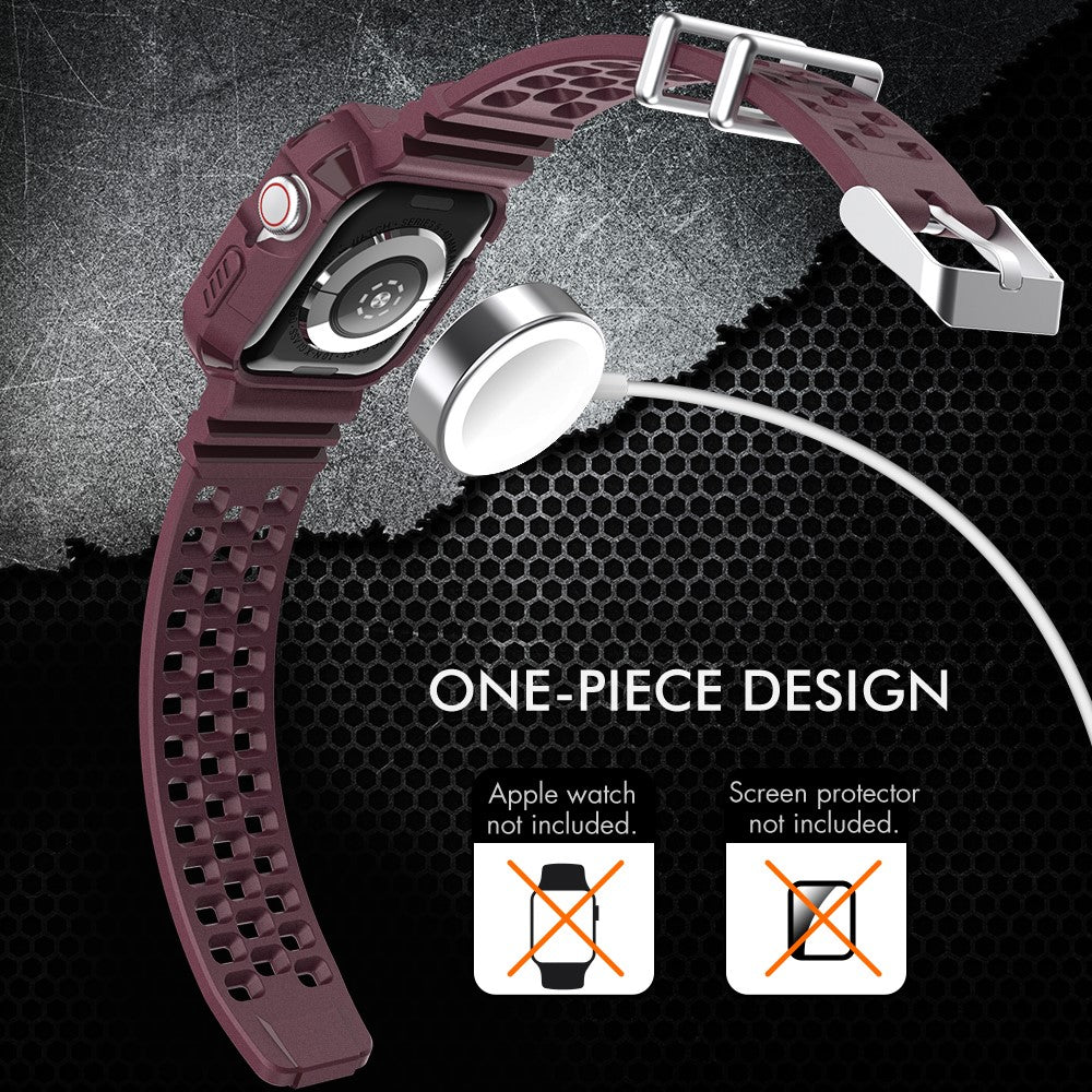 Meget Fint Silikone Universal Rem passer til Apple Smartwatch - Rød#serie_2