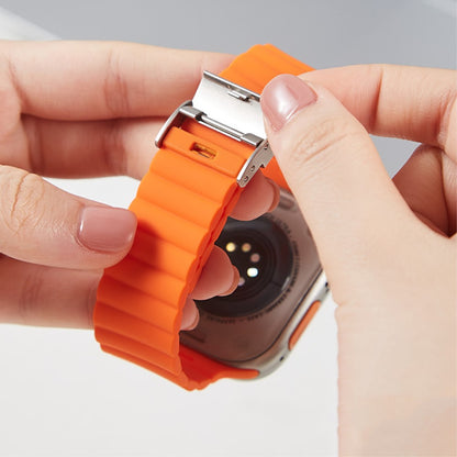 Vildt Sejt Silikone Universal Rem passer til Apple Smartwatch - Brun#serie_12