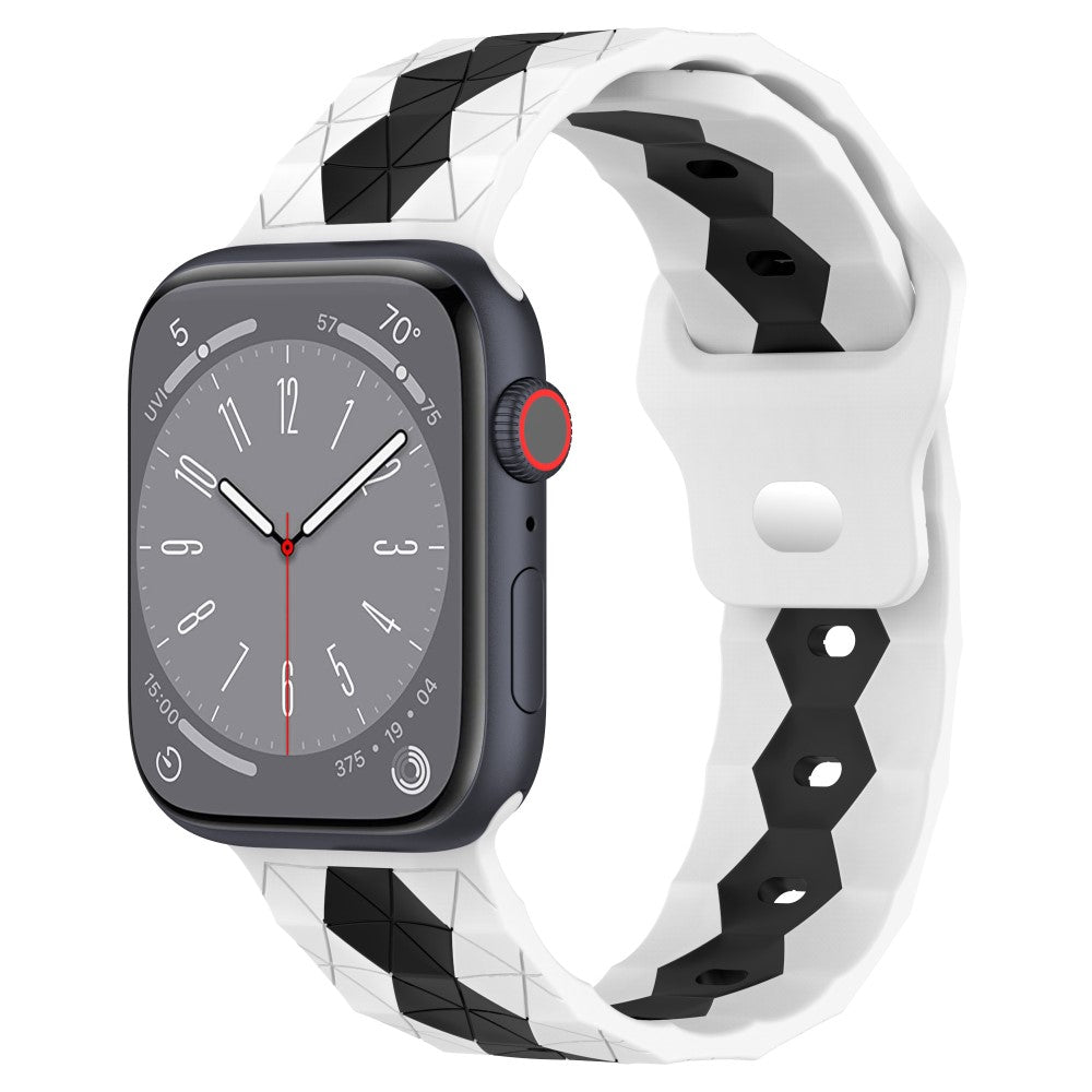 Nydelig Silikone Universal Rem passer til Apple Smartwatch - Hvid#serie_2