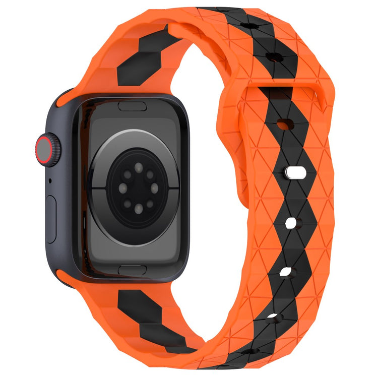 Nydelig Silikone Universal Rem passer til Apple Smartwatch - Orange#serie_3