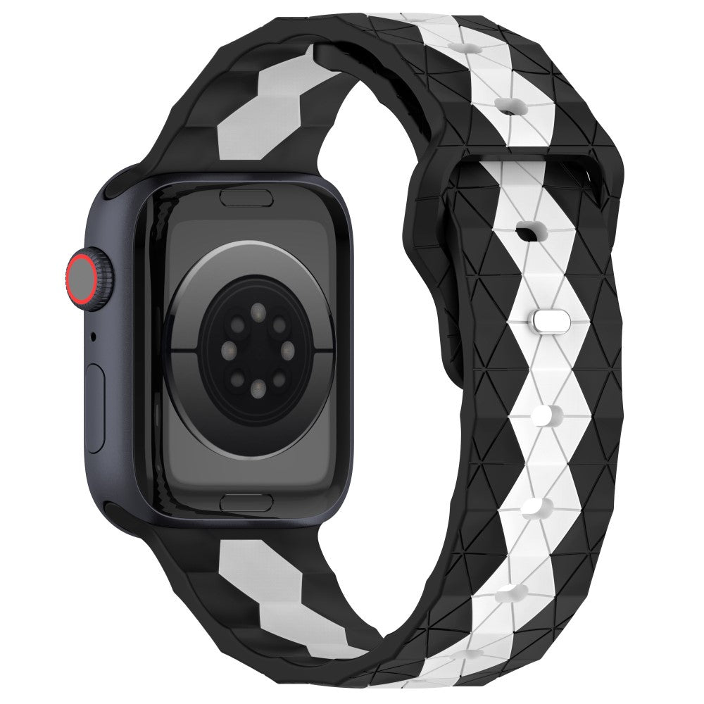 Nydelig Silikone Universal Rem passer til Apple Smartwatch - Sort#serie_6