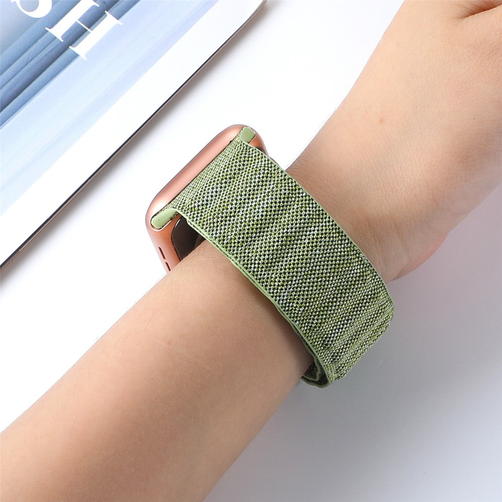 Glimrende Nylon Universal Rem passer til Apple Smartwatch - Grøn#serie_4