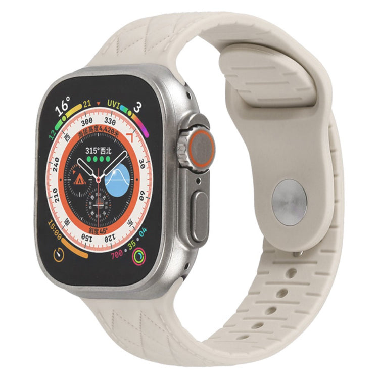 Fantastisk Silikone Universal Rem passer til Apple Smartwatch - Hvid#serie_10