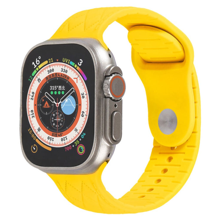 Fantastisk Silikone Universal Rem passer til Apple Smartwatch - Gul#serie_14