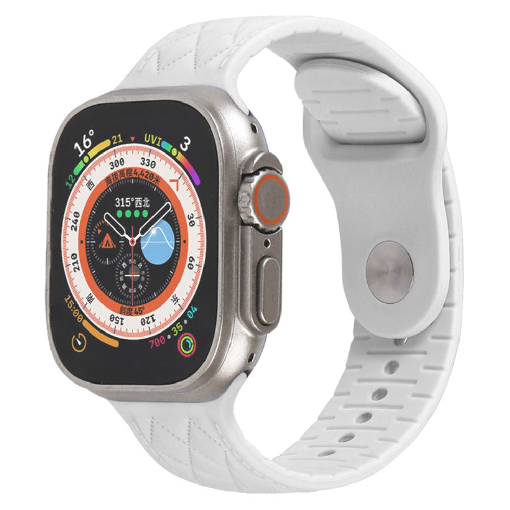 Fantastisk Silikone Universal Rem passer til Apple Smartwatch - Hvid#serie_3