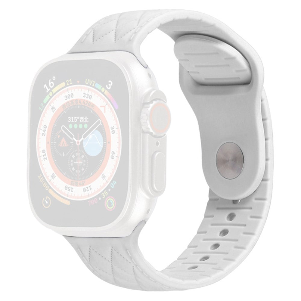Fantastisk Silikone Universal Rem passer til Apple Smartwatch - Hvid#serie_3