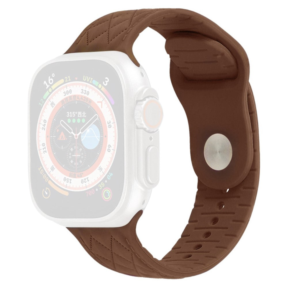Fantastisk Silikone Universal Rem passer til Apple Smartwatch - Brun#serie_6