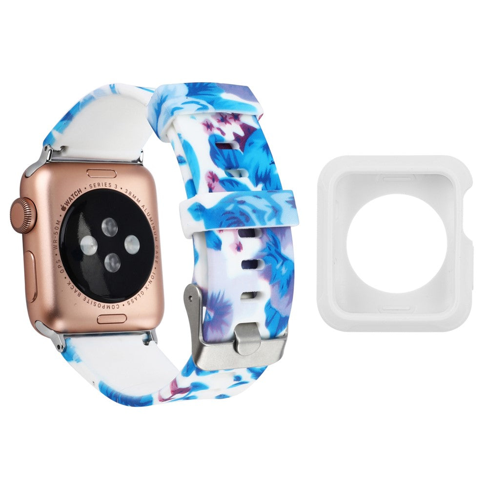 Super Cool Silikone Rem passer til Apple Watch Series 1-3 42mm - Blå#serie_3