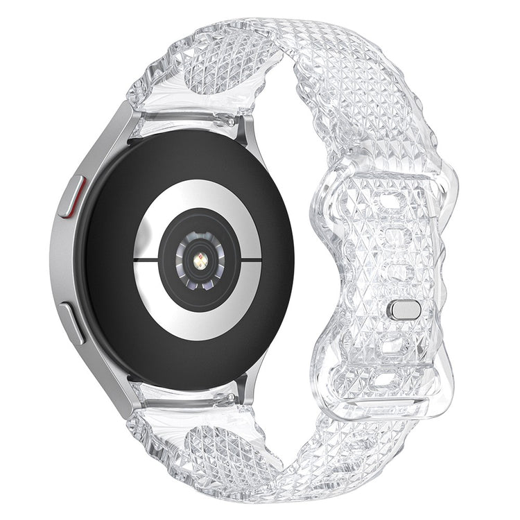 Rigtigt Elegant Silikone Universal Rem passer til Samsung Smartwatch - Gennemsigtig#serie_2
