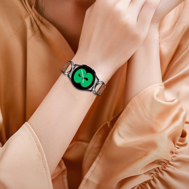 Vildt Flot Kunstlæder Universal Rem passer til Samsung Smartwatch - Brun#serie_6