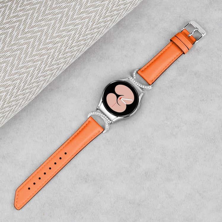 Vildt Rart Kunstlæder Universal Rem passer til Samsung Smartwatch - Orange#serie_1