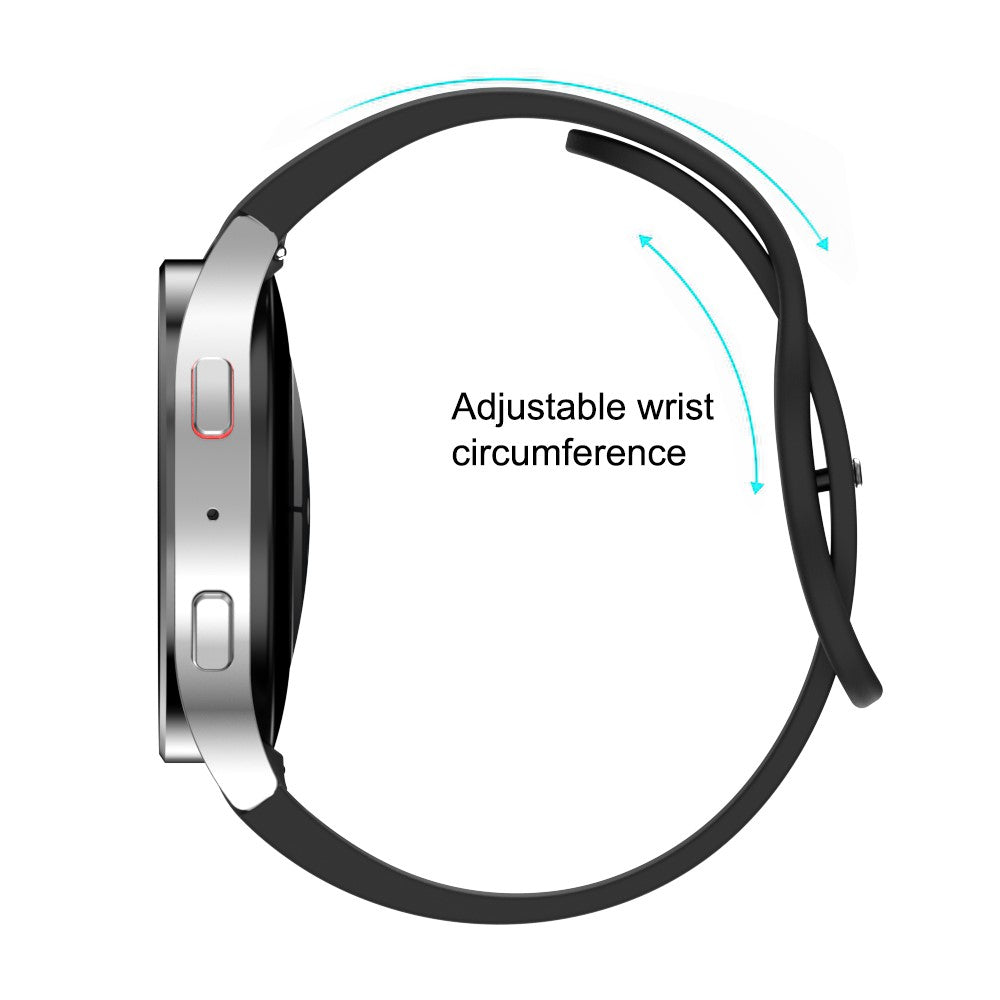 Helt Vildt Skøn Silikone Universal Rem passer til Samsung Smartwatch - Sort#serie_1