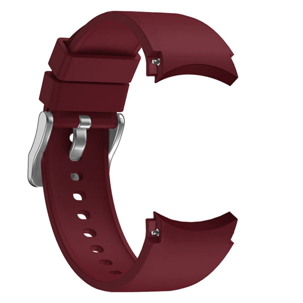 Pænt Metal Og Silikone Universal Rem passer til Samsung Smartwatch - Rød#serie_5