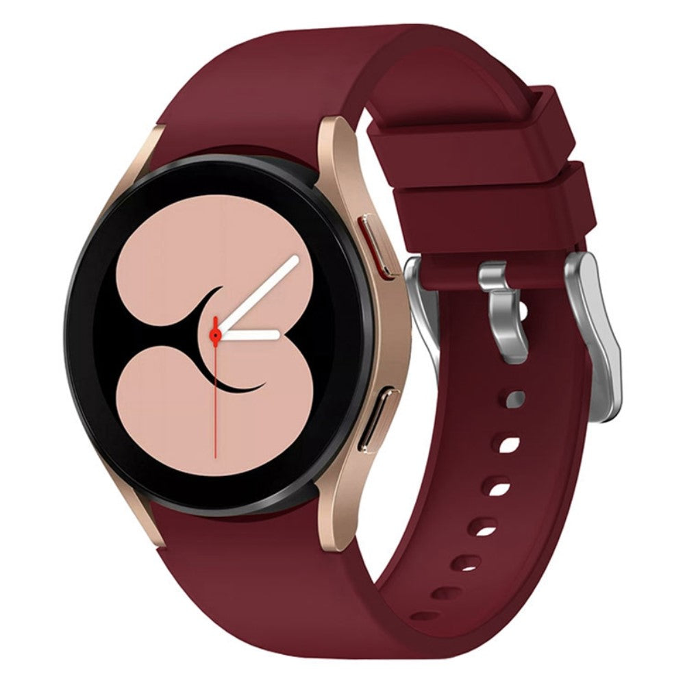 Pænt Metal Og Silikone Universal Rem passer til Samsung Smartwatch - Rød#serie_5