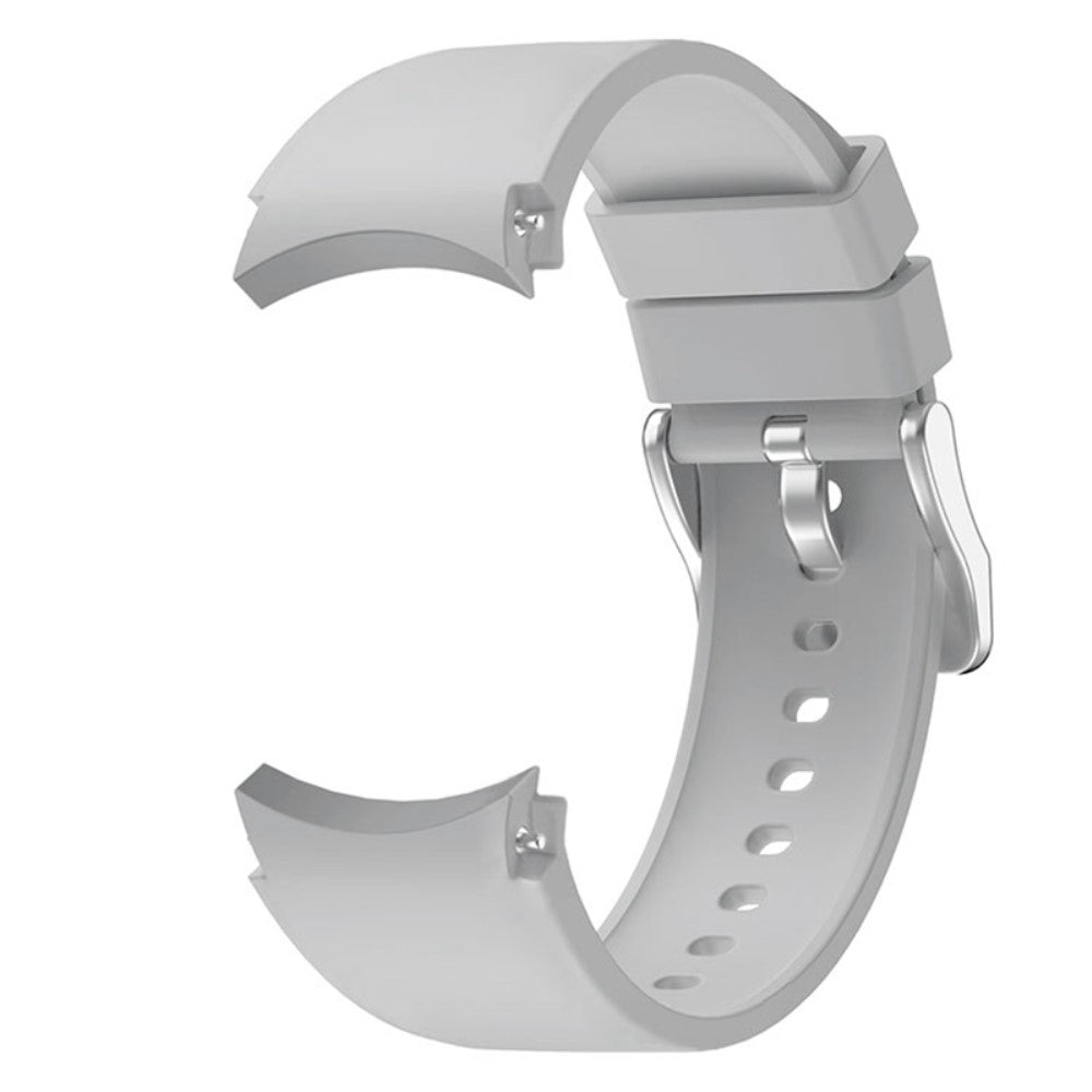 Pænt Metal Og Silikone Universal Rem passer til Samsung Smartwatch - Sølv#serie_7
