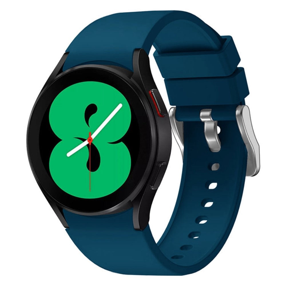 Pænt Metal Og Silikone Universal Rem passer til Samsung Smartwatch - Blå#serie_9