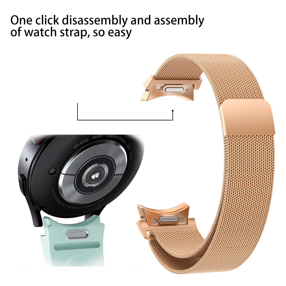 Fremragende Metal Universal Rem passer til Samsung Smartwatch - Pink#serie_1