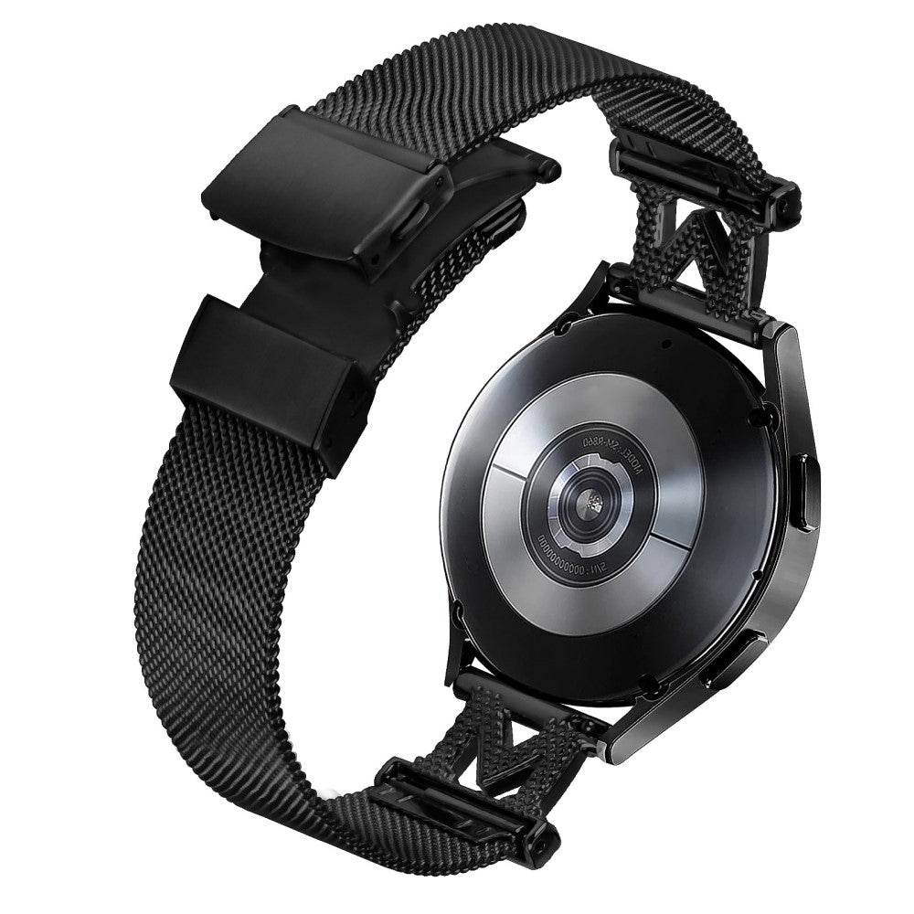 Flot Metal Og Rhinsten Universal Rem passer til Samsung Smartwatch - Sort#serie_034