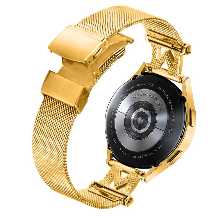 Meget Elegant Metal Og Rhinsten Universal Rem passer til Smartwatch - Guld#serie_1