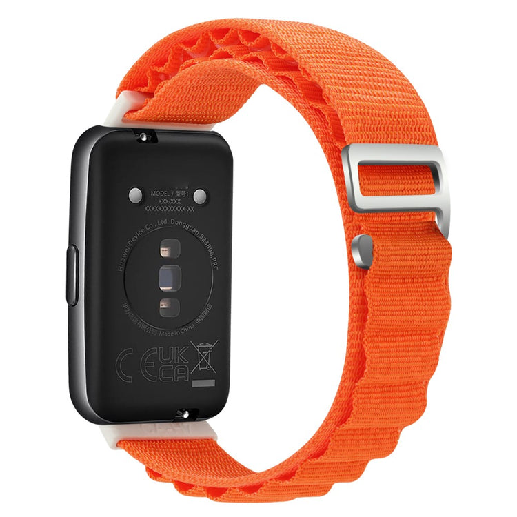 Helt Vildt Nydelig Nylon Rem passer til Huawei Band 7 - Orange#serie_1