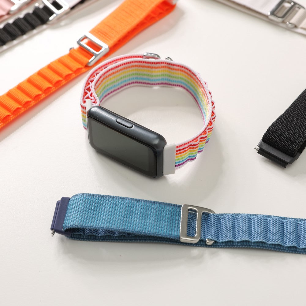 Helt Vildt Nydelig Nylon Rem passer til Huawei Band 7 - Orange#serie_3