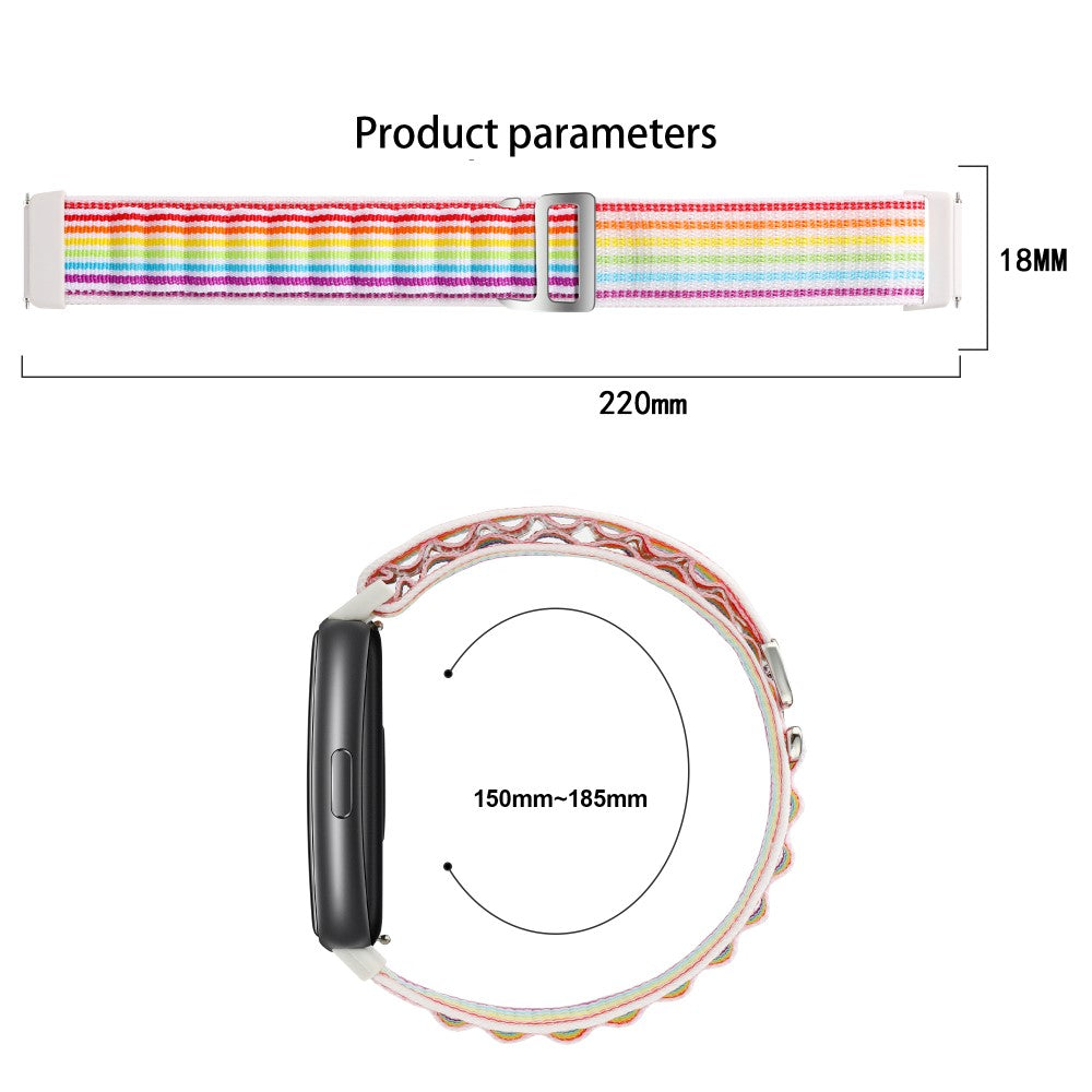 Helt Vildt Nydelig Nylon Rem passer til Huawei Band 7 - Orange#serie_3