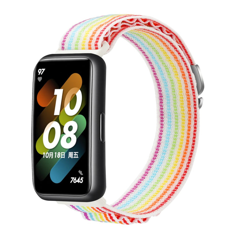 Helt Vildt Nydelig Nylon Rem passer til Huawei Band 7 - Pink#serie_4