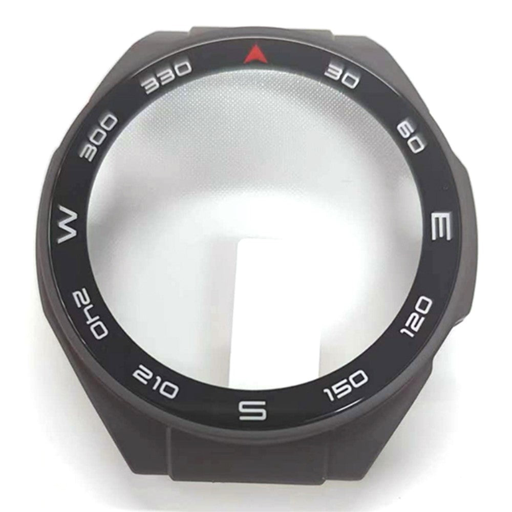 Fint Cover med Skærmbeskytter i Plastik og Glas passer til Huawei Watch Ultimate - Sølv#serie_3