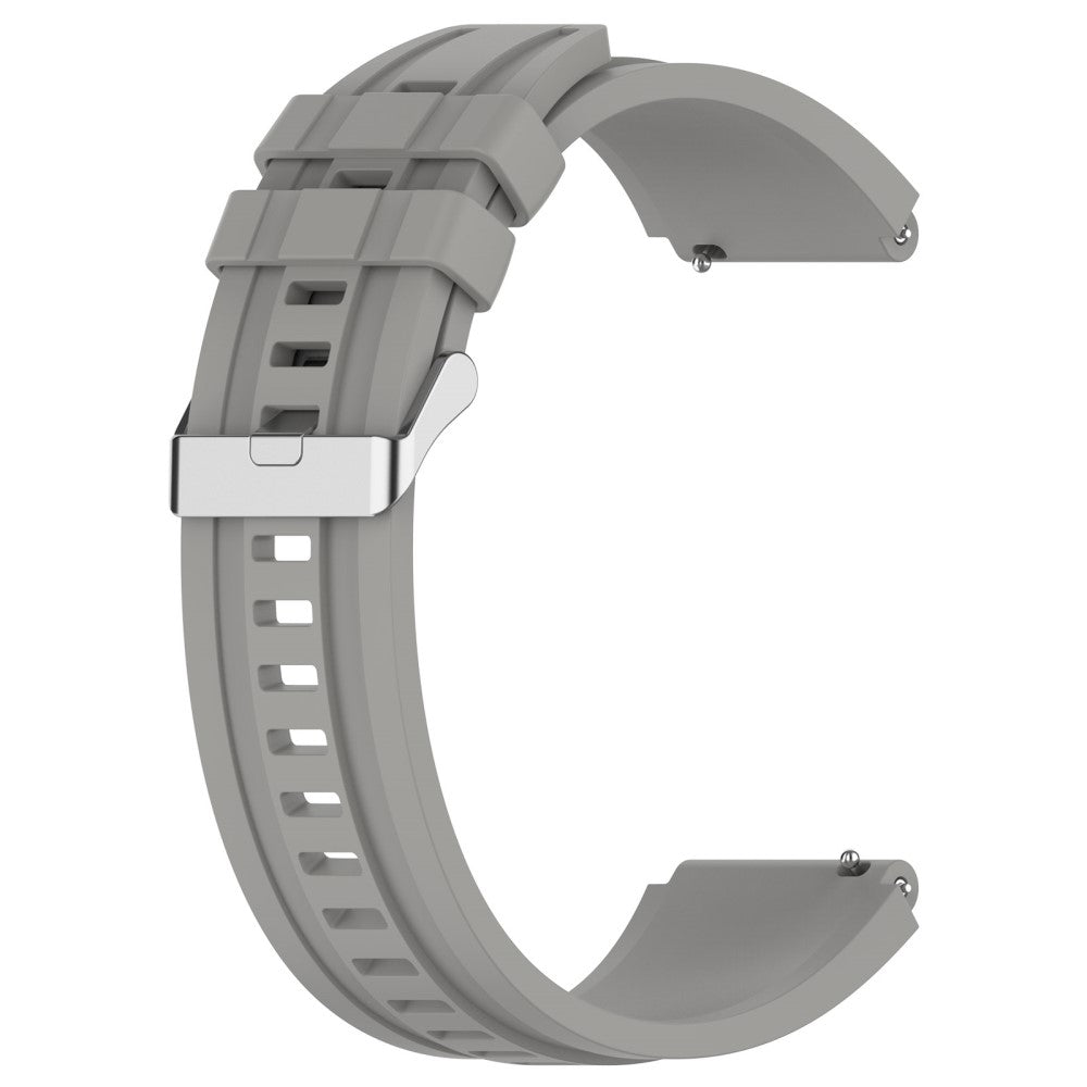 Meget Nydelig Silikone Universal Rem passer til Smartwatch - Sølv#serie_3