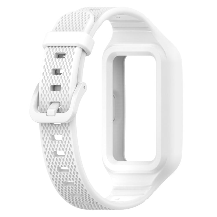 Meget Slidstærk Silikone Universal Rem passer til Huawei Smartwatch - Hvid#serie_14