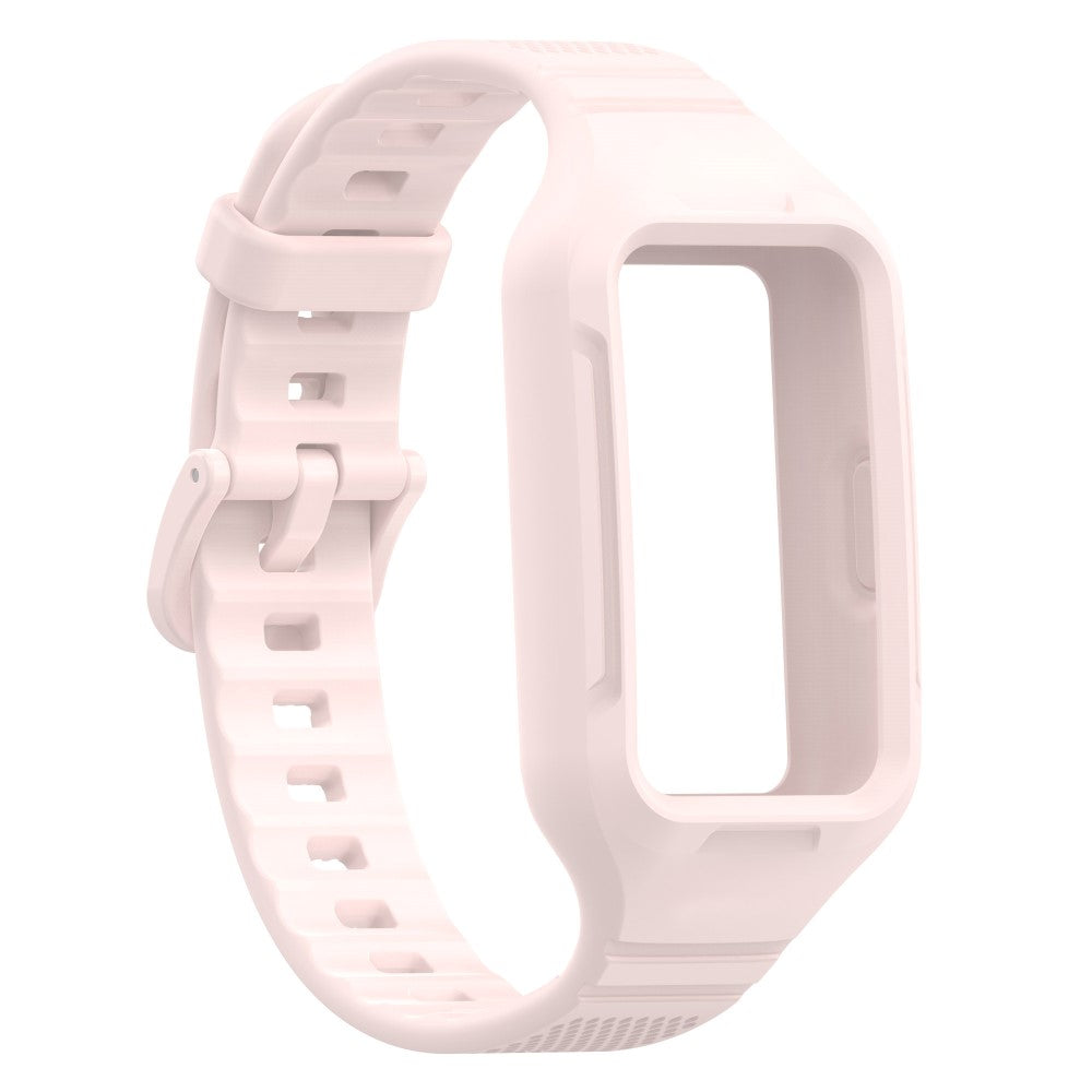 Meget Slidstærk Silikone Universal Rem passer til Huawei Smartwatch - Pink#serie_5