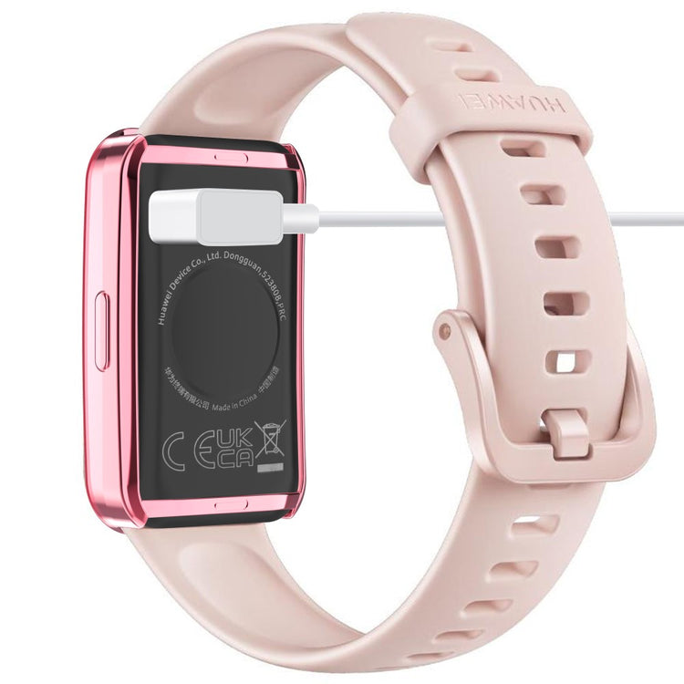 Rigtigt Flot Silikone Cover passer til Huawei Band 8 - Pink#serie_1