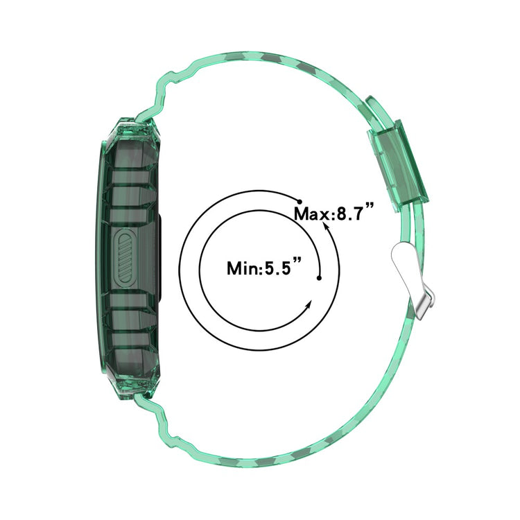 Tidsløst Silikone Universal Rem passer til Smartwatch - Grøn#serie_1